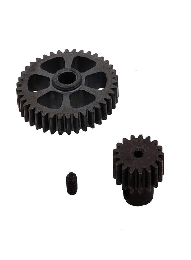 Treehobby Metal Diff Main Gear 38T & Motor Pinion Gear 17T for RC 1/18 WLtoys A949 A959 A969 A979 K929 RC Car Buggy Upgrade Parts - Image 2